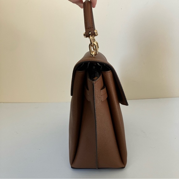 MICHAEL Michael Kors Tan / Brown Rochelle Top Handle Satchel Handbag - Picture 14 of 14